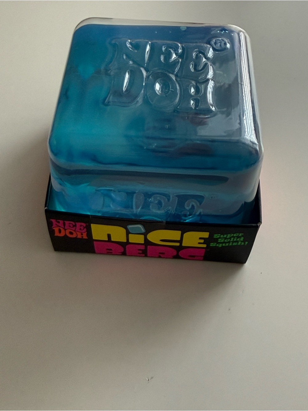 NeeDoh Nice Berg - Giant NeeDoh Nice Cube - (Blue) AUTHENTIC!